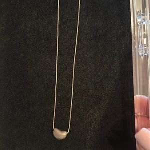 Elsa Peretti Sterling Silver Bean Necklace